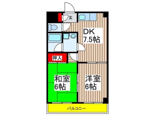 サウスプリンセスの物件間取画像